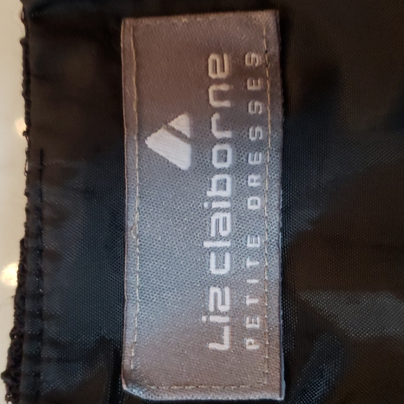 Liz Claiborne petite collection black lace halter midi dress size 8P - Picture 10 of 17